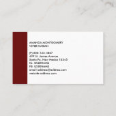 Carte De Visite Cute Grey Tabby Chat Noël Casquette Noël Noël Noël (Dos)