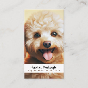 Carte De Visite Cute Groomer Chien Groomer Service de soins pour a