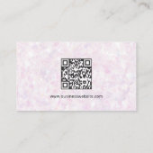 Carte De Visite Cute House Cleaning Service Maid QR Code (Dos)