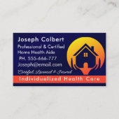 Carte De Visite Cute House Services d'aidants Médicales (Devant)