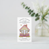 Carte De Visite Cute House Services d'aidants naturels (Debout devant)