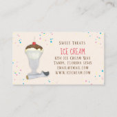 Carte De Visite Cute Ice Cream Restaurant Personnalisé (Devant)