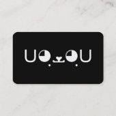 Carte De Visite Cute Kawaii Chien Chien Chien Chien Chien Japonais (Dos)