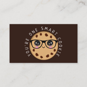 Carte De Visite Cute Kawaii One Smart Cookie