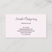 Carte De Visite Cute Kitten dans un Teacup avec les coeurs (Dos)