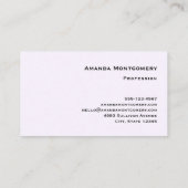 Carte De Visite Cute Kitten dans un Teacup avec les coeurs (Dos)