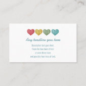 Carte De Visite Cute Knitting or Crochet (Dos)