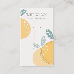 Carte De Visite Cute Lemon Abstrait Fruité Gras Écran à cheveux