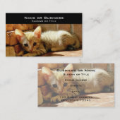 Carte De Visite Cute Little Kitten (Devant / Derrière)
