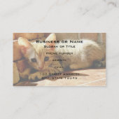 Carte De Visite Cute Little Kitten (Dos)
