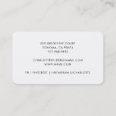 Carte De Visite Cute Little Squirrel Daycare Business Card (Dos)