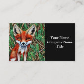 Carte De Visite Cute Little Wilderness Fox (Devant)
