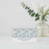 Carte De Visite Cute Llama Motif Pois (Debout devant)