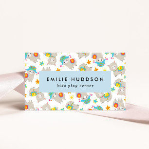 Carte De Visite Cute Llamas, Centre de jeux pour enfants, Centre d