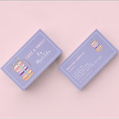 Carte De Visite Cute Macaron Boulangerie Gâteau & Sucres