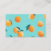 Carte De Visite Cute Modern Peach Business Card | Custom (Devant)