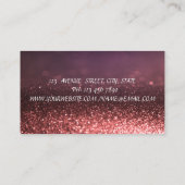 Carte De Visite Cute moderne adorable boulangerie Cupcake Bokeh (Dos)