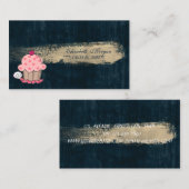 Carte De Visite Cute moderne adorable Cupcake boulangerie Brosse S (Devant / Derrière)