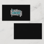 Carte De Visite Cute Nurse RN LVN Nursing School Medical (Devant / Derrière)