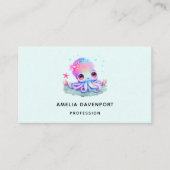 Carte De Visite Cute Octopus Sea Creator (Devant)