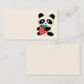Carte de visite Cute Panda (Devant / Derrière)