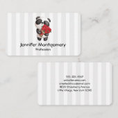 Carte De Visite Cute Panda (Devant / Derrière)