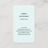 Carte De Visite Cute Panda Chilling dans un tube intérieur (Dos)