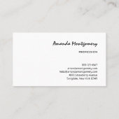 Carte De Visite Cute Panda Chilling dans un tube intérieur (Dos)