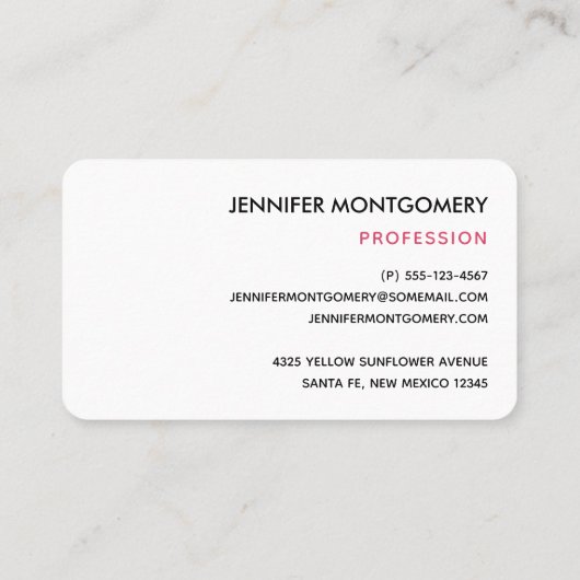 Carte De Visite Cute pastèque Motif rose et vert (Dos)