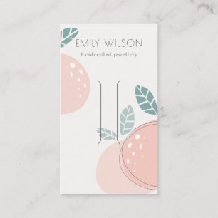 Carte De Visite Cute Peach Abstrait Fruity Bold Clip Écran