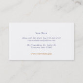 Carte De Visite Cute Peach Circle Motif Beauté Salon et Spa (Dos)