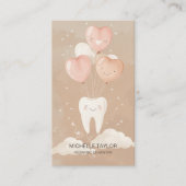 Carte De Visite Cute pédiatrique Famille Dentiste Sourire dent (Devant)