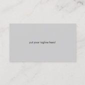 Carte De Visite Cute Peeeeup Gris (Dos)