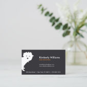 Carte De Visite Cute Peeking Pup Chien Walker, Groomer, Entraîneur (Debout devant)