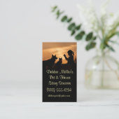 Carte De Visite Cute Pet and Housesitting Dog Cat (Debout devant)