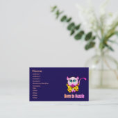 Carte De Visite Cute Pink Kitty - Born to Dazzle Art (Debout devant)