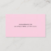 Carte De Visite Cute pink Seamstress business card (Dos)