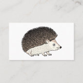 Carte De Visite Cute prickly hedgehog cartoon (Dos)