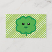 Carte De Visite Cute quatre feuilles Clover (Dos)