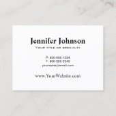 Carte De Visite Cute Red Fox (Dos)