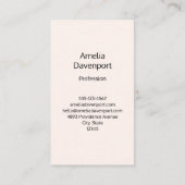 Carte De Visite Cute Renard orange avec Couronne florale (Dos)