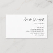 Carte De Visite Cute Renard orange avec Couronne florale (Dos)