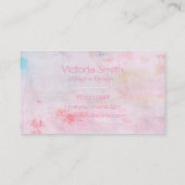 Carte De Visite Cute rose Fleur Fleur Fleur Printemps (Dos)