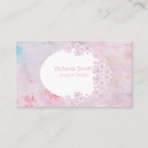 Carte De Visite Cute rose Fleur Fleur Fleur Printemps