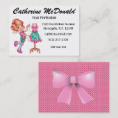 Carte De Visite Cute Seamstress Version 2 - SRF (Devant / Derrière)