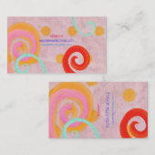 Carte de visite Cute Swirls (Devant / Derrière)