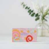 Carte de visite Cute Swirls (Debout devant)