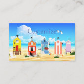 Carte De Visite Cute Tiny Beach Shacks Thunder_Cove (Devant)