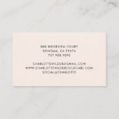 Carte De Visite Cute Toile Teddy Bear Daycare (Dos)