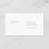 Carte De Visite Cute Whimsical Bokeh Event Party Planner (Dos)